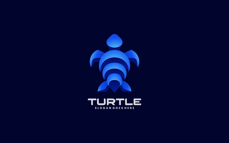 Turtle Color Gradient Logo Style Logo Template