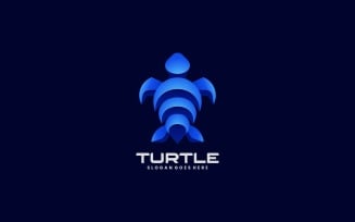 Turtle Color Gradient Logo Style