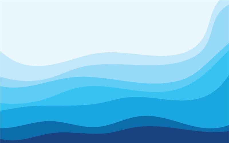 Background Wave Water Blue Vector Design V14 Logo Template