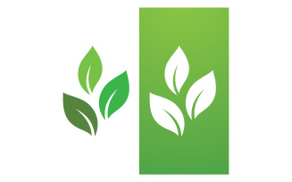 Green Leaf Nature Vector Logo Template V27