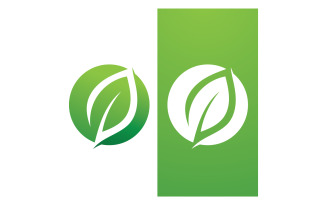 Green Leaf Nature Vector Logo Template V29