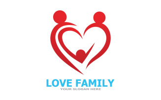 Love Family Care Logo And Symbol Vector V17