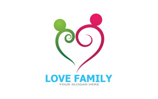 Love Family Care Logo And Symbol Vector V18