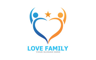 Love Family Care Logo And Symbol Vector V19