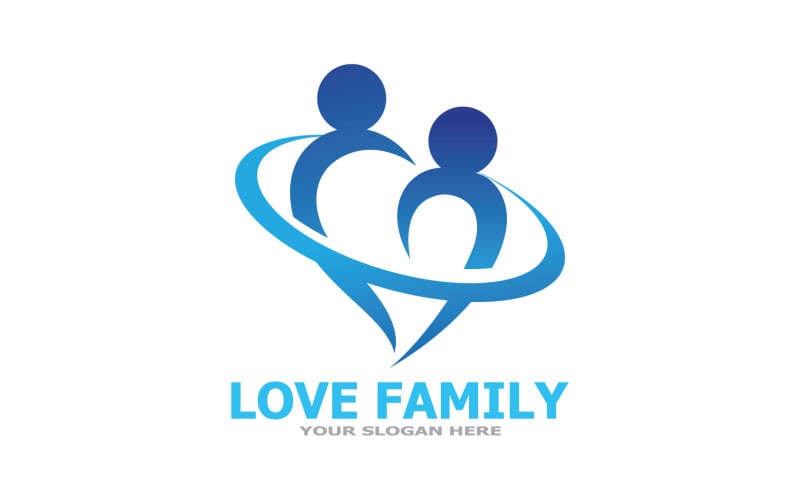 Love Family Care Logo And Symbol Vector V22 Logo Template