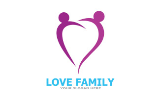 Love Family Care Logo And Symbol Vector V27