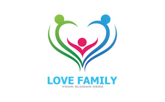 Love Family Care Logo And Symbol Vector V28