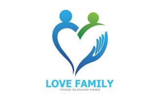Love Family Care Logo And Symbol Vector V35
