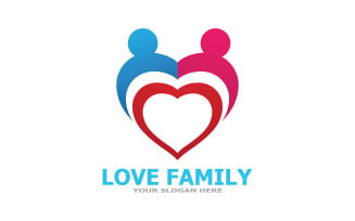Love Family Care Logo And Symbol Vector V37
