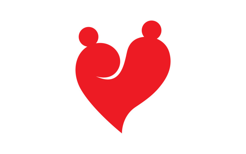 Love Heart Logo Icon Template Vector V22 Logo Template