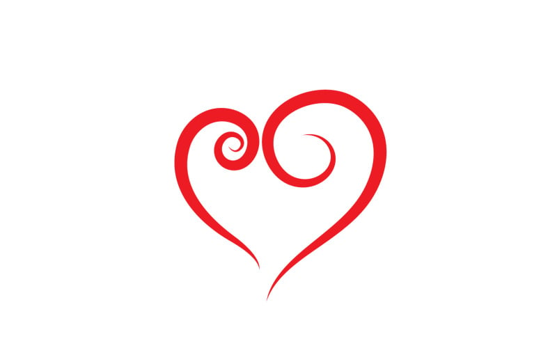 Love Heart Logo Icon Template Vector V23 Logo Template