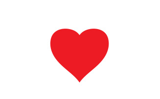 Love Heart Logo Icon Template Vector V24