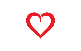 Love Heart Logo Icon Template Vector V29