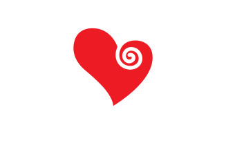 Love Heart Logo Icon Template Vector V31
