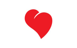 Love Heart Logo Icon Template Vector V41