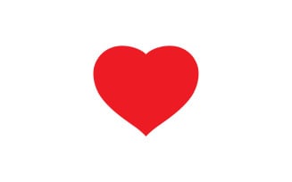 Love Heart Logo Icon Template Vector V43