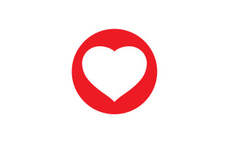 Love Heart Logo Icon Template Vector V44