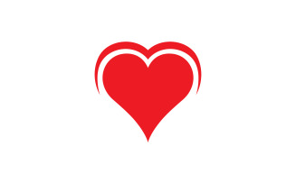 Love Heart Logo Icon Template Vector V45