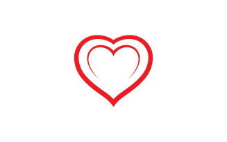 Love Heart Logo Icon Template Vector V51