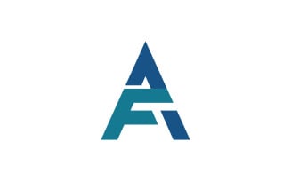 AF Logo | Letter AF Or FA Logo Template