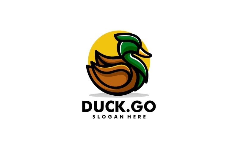 Duck Color Mascot Logo Design Logo Template