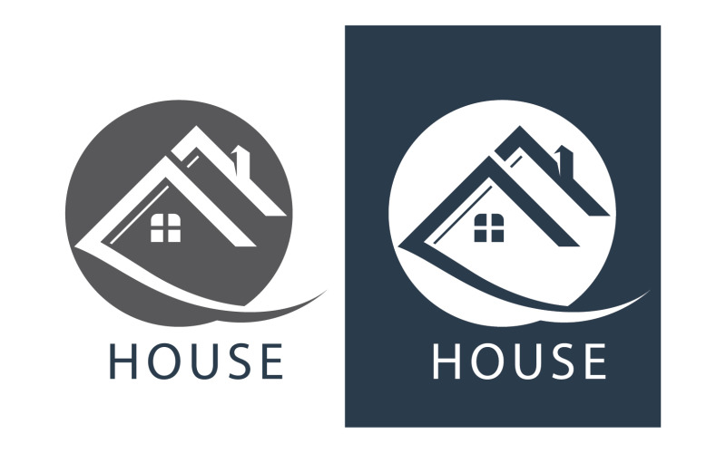 Home House Building Logo Vector V25 Logo Template
