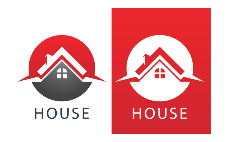 Home House Building Logo Vector V27 Logo Template