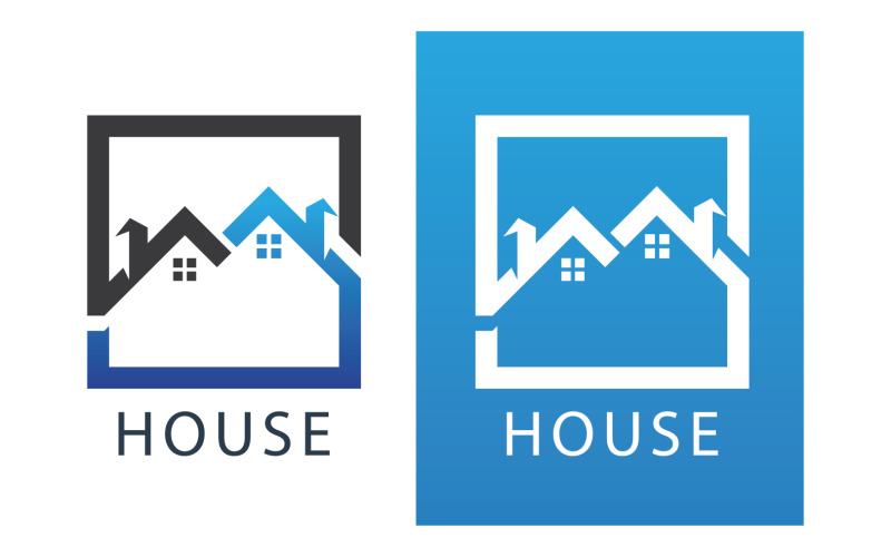 Home House Building Logo Vector V30 Logo Template