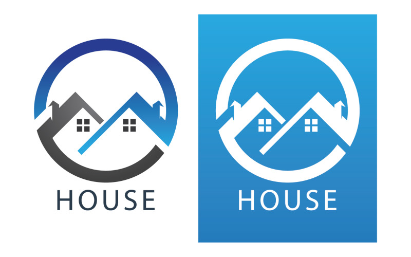 Home House Building Logo Vector V32 Logo Template