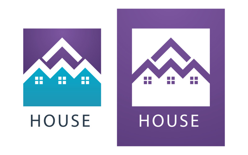Home House Building Logo Vector V33 Logo Template