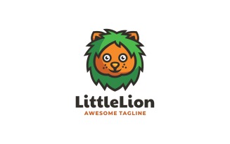 Little Lion Simple Mascot Logo