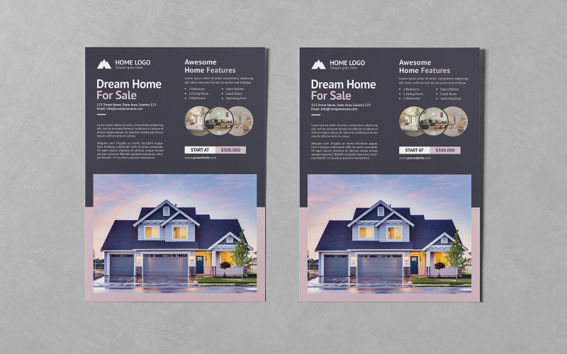 Real Estate Agency Flyers Corporate Identity