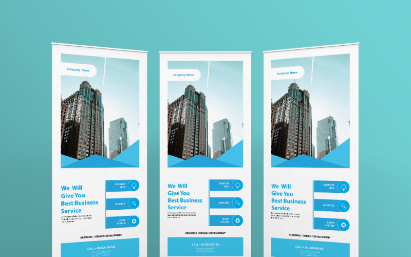 Clean Corporate roll-up Banner Corporate Identity