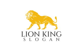 Lion Face Custom Design Logo Template