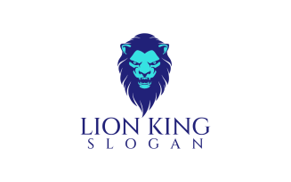 Lion Head Custom Design Logo Template