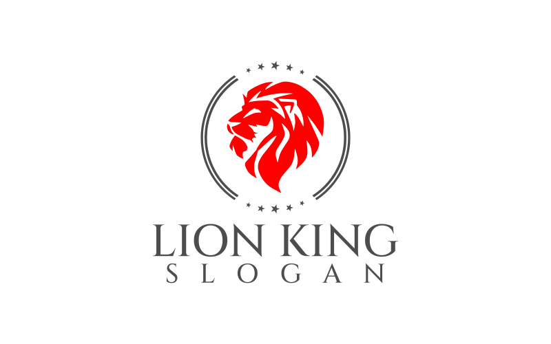 Lion head Logo Custom Design Template Logo Template