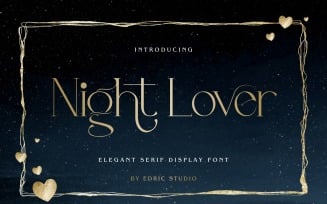 Night Lover Serif Display Font