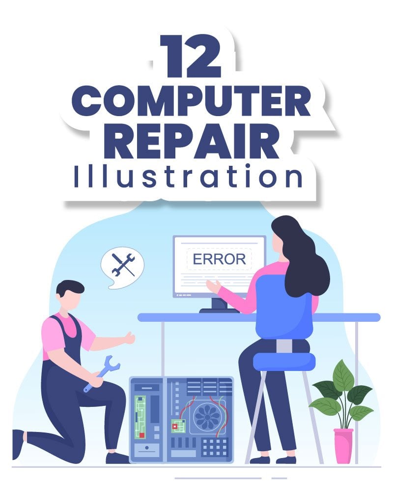 Kit Graphique #250908 Repairman Computer Divers Modles Web - Logo template Preview