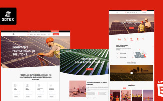 Sotex Solar Green Enegery HTML5 Website Template
