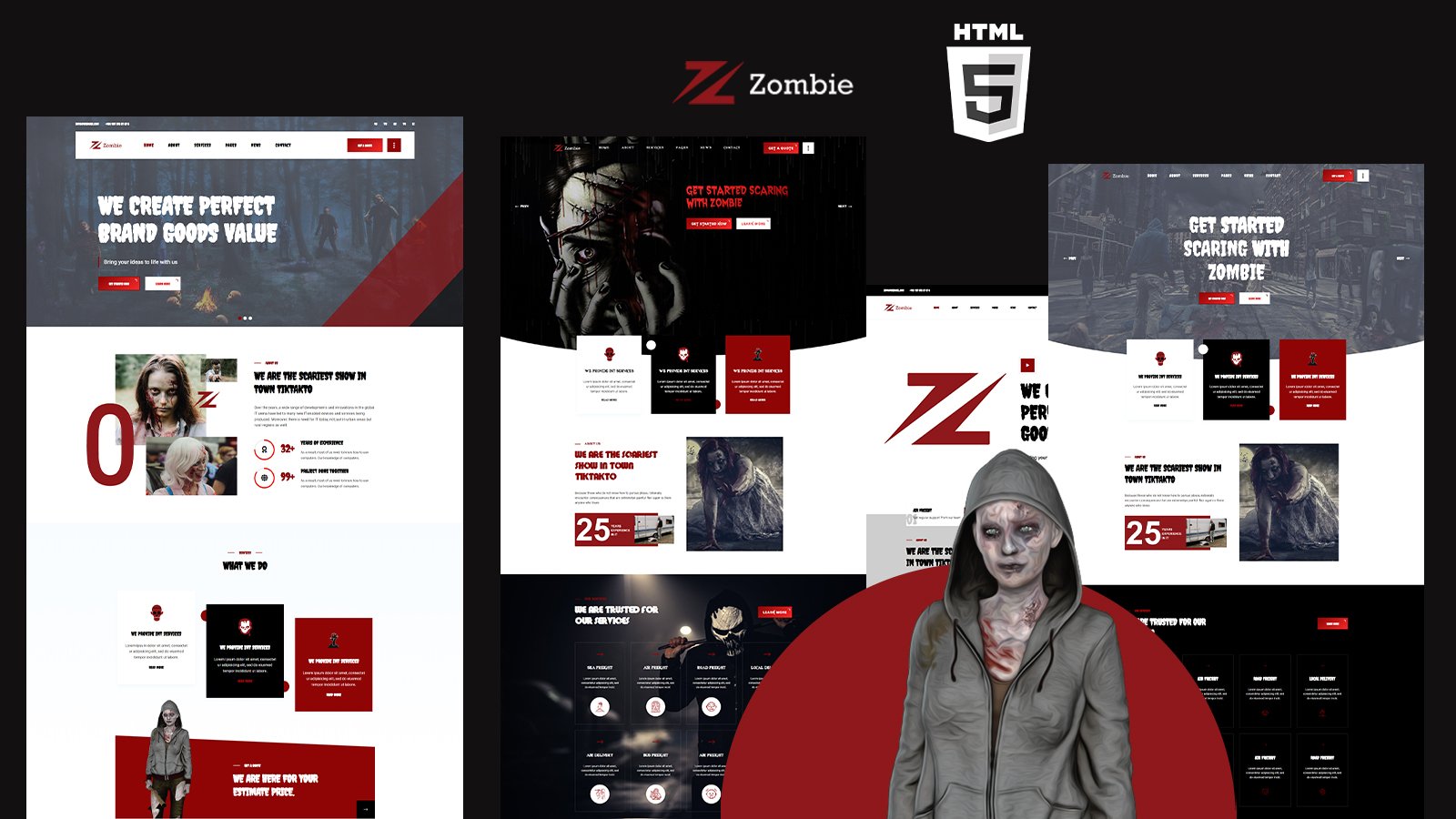 Kit Graphique #251066 Zombie Html Web Design - Logo template Preview