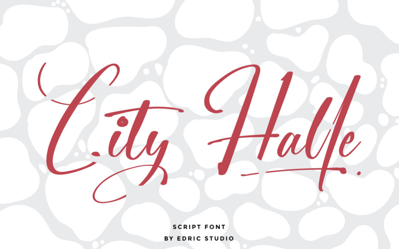 City Halle Modern Calligraphy Font