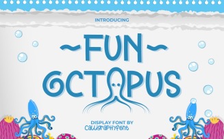 Fun Octopus Playful Display Font