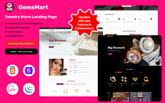 GemsMart - Jewelry Store Landing Page