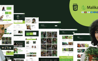 Malika Gardening HTML5 Website Template