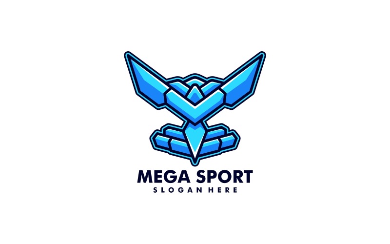 Mega Sport Simple Mascot Logo Logo Template