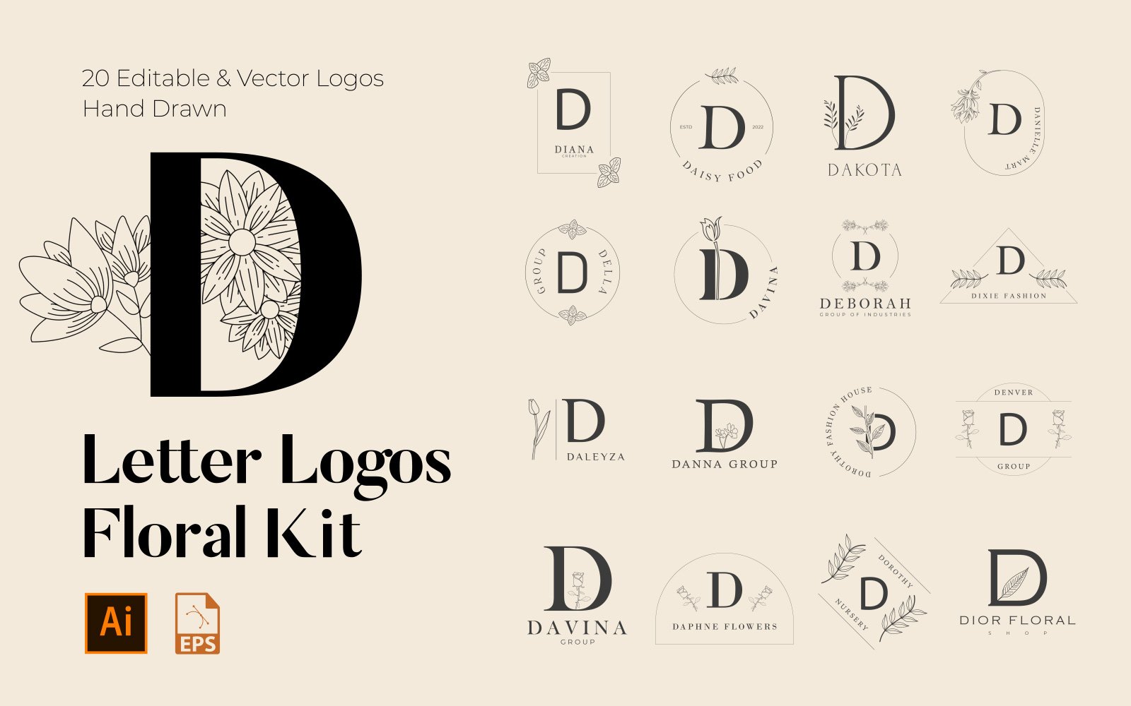 Kit Graphique #251189 D Lettre Divers Modles Web - Logo template Preview