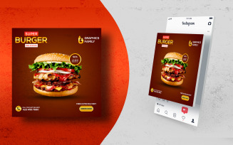Burger Social Media Post Templates