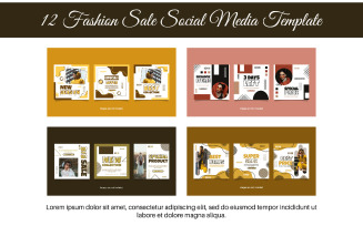 12 Fashion Sale Social Media Template 03