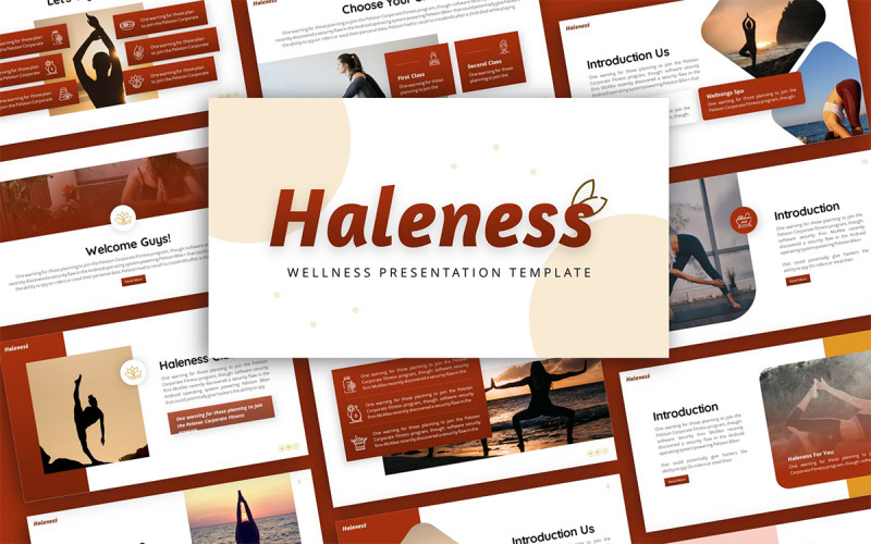Haleness Wellness Multipurpose PowerPoint Presentation Template PowerPoint Template