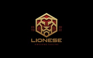 Lion Line Luxury Logo Style